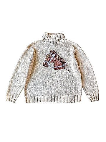 Ralph Lauren Horse Equestrian Intarsia Knit Turtleneck Sweater (view 1)