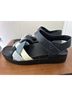 Vionic 100% Leather Solid Graphic Blue Black Sandals Size 8 1/2 - photo 4