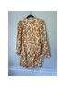 Saylor 100% Viscose Jacquard Yellow Cocktail Dress Size S - photo 4