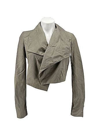 Lamarque Claudia Crop Topper Leather Jacket (view 1)
