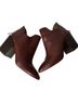 AQUATALIA 100% Leather Brown Ankle Boots Size 8 - photo 2