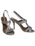 Tabitha Simmons 100% Leather Silver Multi Color Heels Size EU 38 1/2 - photo 3