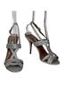 Tabitha Simmons 100% Leather Silver Multi Color Heels Size EU 38 1/2 - photo 1