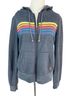 Aviator Nation Solid Stripes Gray Jacket Size XS - photo 1