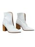 Jagger 100% Leather White Ankle Boots Size EU 37 - photo 1