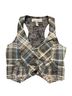 American Rag Cie Plaid Multi Color Vest Size M - photo 1