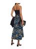 A.L.C. Print Blue Black Silk Skirt Size 12 - photo 2