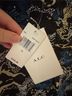 A.L.C. Print Blue Black Silk Skirt Size 12 - photo 3