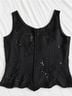Jkara Floral Black Silk Scarf Size S - photo 4