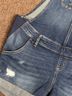 Indigo Blue Blue Overall Shorts Size S - photo 3
