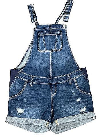 Indigo Blue Overall Shorts (view 1)