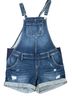 Indigo Blue Blue Overall Shorts Size S - photo 1