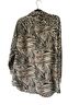 Chico's 100% Cotton Animal Print Black White Long Sleeve Button-Down Shirt Size L - photo 2