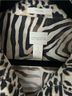 Chico's 100% Cotton Animal Print Black White Long Sleeve Button-Down Shirt Size L - photo 3