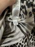 Chico's 100% Cotton Animal Print Black White Long Sleeve Button-Down Shirt Size L - photo 6