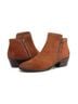 Sam Edelman Solid Brown Ankle Boots Size 7 1/2 - photo 3