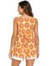 Marimekko 100% Cotton Print Orange Pink Tank Top Size 8 - photo 2