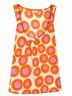 Marimekko 100% Cotton Print Orange Pink Tank Top Size 8 - photo 4