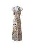 ASOS 100% Polyester Tan White Gold Cocktail Dress Size 8 - photo 1