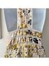 ASOS 100% Polyester Tan White Gold Cocktail Dress Size 8 - photo 9