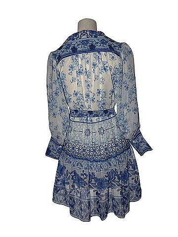 Dalia Macphee Floral Belted long sleeve Casual Dress (view 2)