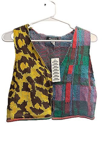 Urban Outfitters Adriana Split Hem Sweater Vest  Sleeveless Top (view 1)