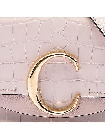 Chloé Mini Croc Embossed Calfskin C Satchel (view 2)