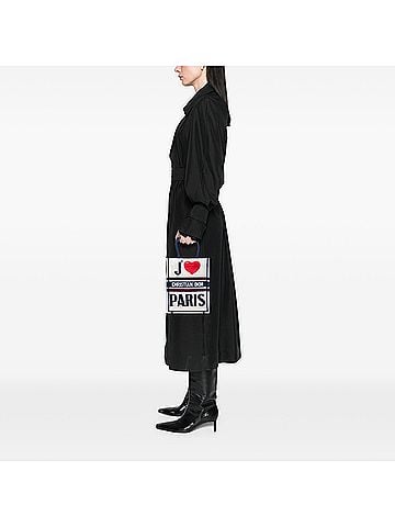 Dior Embroidered Canvas I Love Paris Vertical Book Tote (view 2)