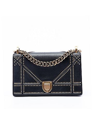 Dior Medium Studded Lambskin Diorama Flap (view 1)
