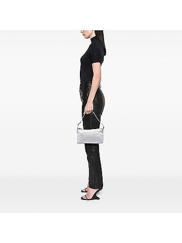 Fendi Zucchino Metallic Canvas Pochette (view 2)