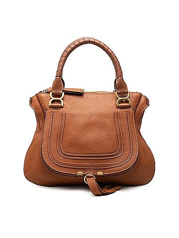Chloé Medium Pebbled Calfskin Marcie Satchel (view 1)