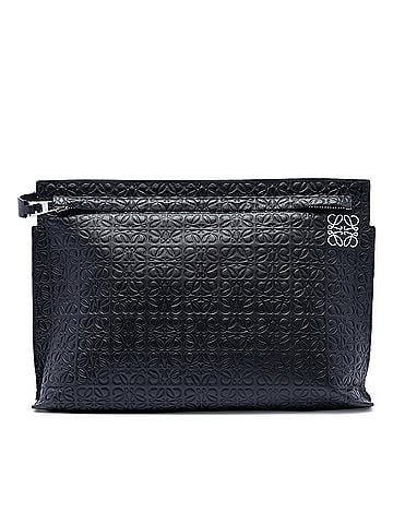 Loewe Embossed Anagram Leather Repeat T Clutch (view 1)