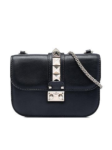 Valentino Small Leather Rockstud Glam Lock Crossbody (view 1)