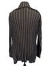 Peruvian Connection 100% Pima Cotton Stripes Black Green Pullover Sweater Size M - photo 2