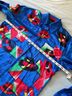 Escada Print Blue Red Long Sleeve T-Shirt Size S - photo 7