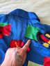 Escada Print Blue Red Long Sleeve T-Shirt Size S - photo 9