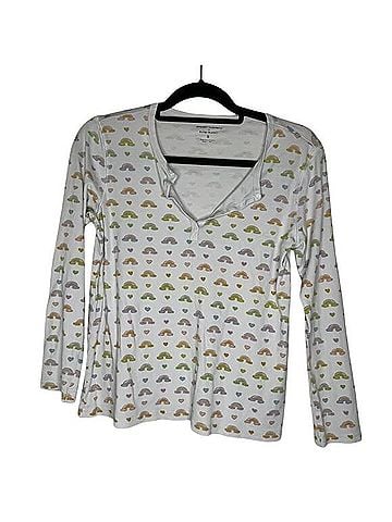 Roberta Roller Rabbit Stoney Clover Cotton Candy Cloud Long Sleeve Henley (view 1)