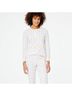 Roberta Roller Rabbit Print White Long Sleeve Henley Size S - photo 4