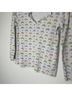 Roberta Roller Rabbit Print White Long Sleeve Henley Size S - photo 3