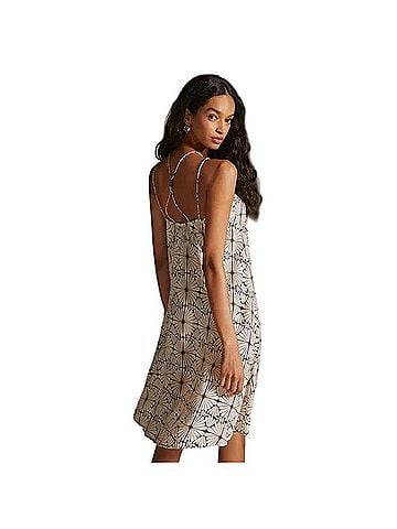 Anthropologie Kenzie Parrott Beaded Mini Dress Casual Dress (view 2)