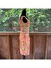 Lela Rose Print Orange Green Cocktail Dress Size 6 - photo 4