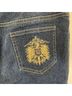 St. John Solid Blue Gold Jeans Size 6 - photo 5