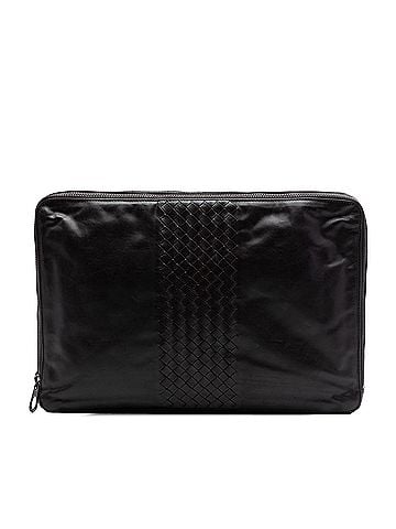 Bottega Veneta Intrecciato Trimmed Nappa Document Case (view 1)