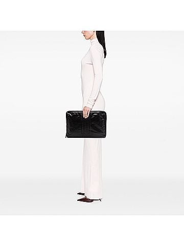 Bottega Veneta Intrecciato Trimmed Nappa Document Case (view 2)