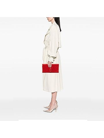 Bottega Veneta Nappa Intrecciato Turn Lock Clutch (view 2)