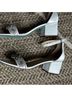 Betsey Johnson Silver White Heels Size 9 1/2 - photo 4