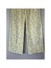 Yllw 100% Linen Floral Yellow Casual Pants Size M - photo 11