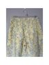 Yllw 100% Linen Floral Yellow Casual Pants Size M - photo 8