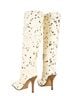 Steve Madden Animal Print White Brown Black Heels Size 8 - photo 2