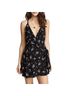 Free People 100% Rayon Floral Multi Color Romper Size 0 - photo 1